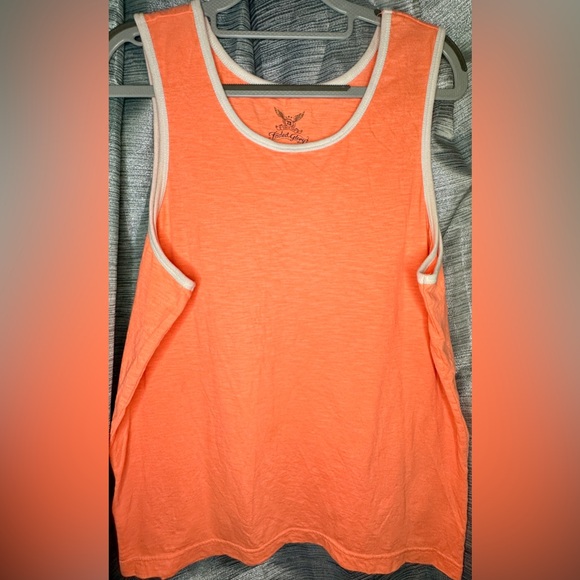 Faded Glory Men’s Large (42-44) Neon Orange Summer Muscle Shirt Tank Top - Picture 5 of 5